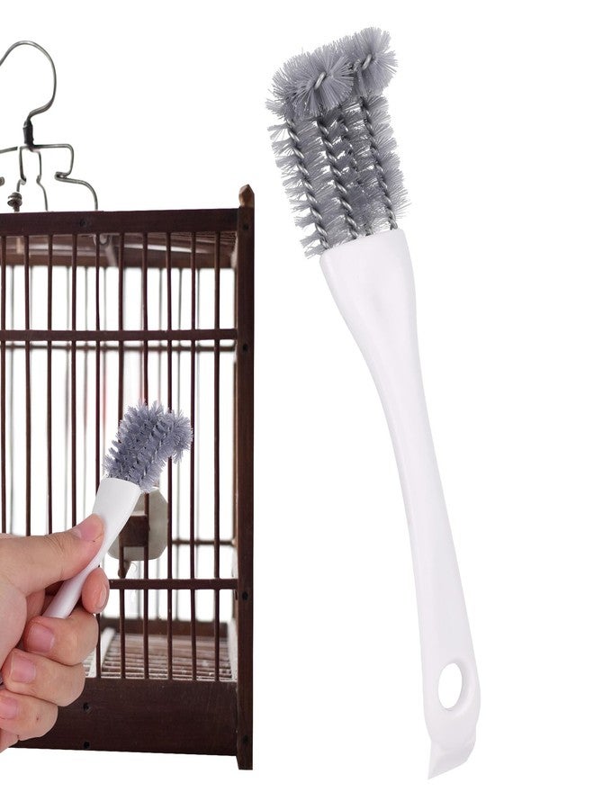 Penitue Bird Cage Cleaning Brush with Long Handle, Bird Cage Cleaner Durable Droppings Remover Tool Accessories for Pet Parrot Perches - Image 1